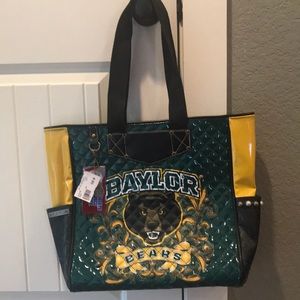 Baylor Bear University large tote bag
